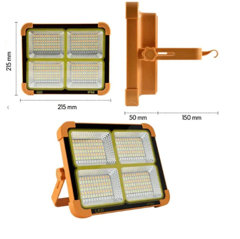 Image of 🚨🚨REFLECTOR CON PANEL SOLAR + RECARGA USB DE 200W🚨🚨