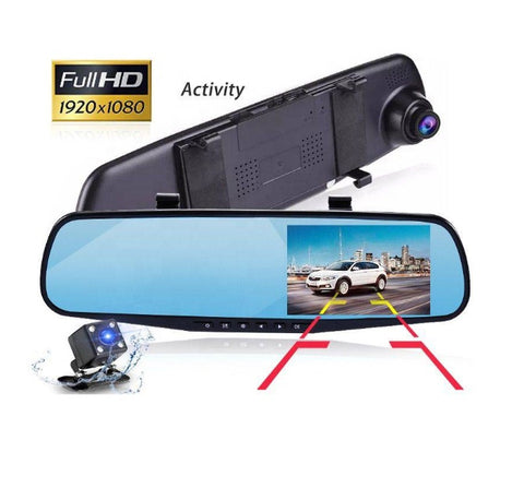 Image of 🚘ESPEJO RETROVISOR CON CAMARA FULL HD DELANTERA Y TRASERA🚘